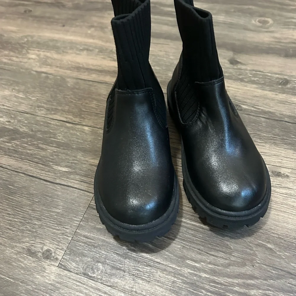 SHEIN Toddler Black Boots Combat sz‎ 10